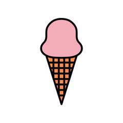 
ice cream cone icon PNG image with transparent background