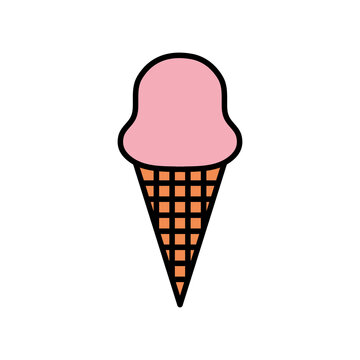 
ice cream cone icon PNG image with transparent background