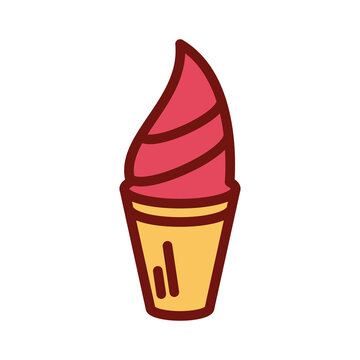 
ice cream cone icon PNG image with transparent background