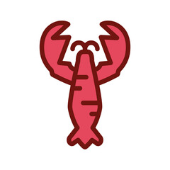 Shrimp PNG image icon with transparent background