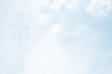 Blue watercolor sky and clouds. Light vector background. Abstract summer texture. Blue cloudy watercolour background. Pastel color sky and clouds