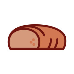 Bread PNG image icon with transparent background