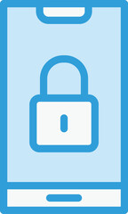 Lock Vector Icon Design Illustration