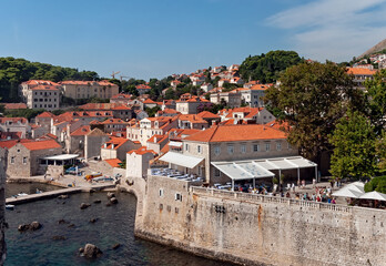 Obraz premium Dubrovnik city and port in Croatia