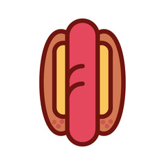 PNG image hot dog icon with transparent background