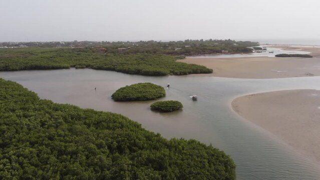 Lagune de la Somone 5 - Senegal - Saloum - Shot taken with drone