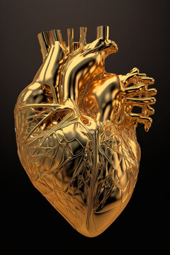 golden human heart