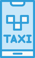 Obraz premium Taxi Vector Icon Design Illustration