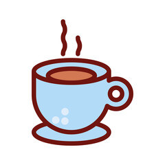 Coffee glass PNG image icon with transparent background