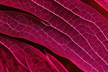 Fototapeta premium Abstract leaf background. Magenta illustration for web design, decoration