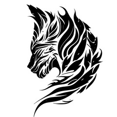 This ink splatz tiger head vector illustration is a bold and striking design, featuring intricate details of the tiger's fur, whiskers, and stripes.