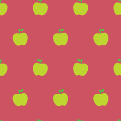 GREEN APPLE SEAMLESS PATTERN ALL OVER PRINT