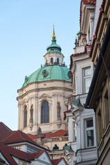 Fototapeta na wymiar walking the narrow streets of Prague