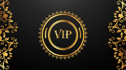 black and gold background, anniversary label with ribbon, black and gold label with ribbon, luxury gold and black exclusive premium vip card for club members only, vip casino