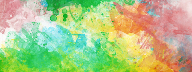 Beautiful abstract multi color watercolor paint background. Colorful watercolor for horizontal background designed with earth tone watercolor background. Beautiful watercolor abstracpaint background. 