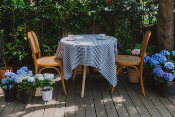 table and chairs