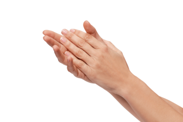hands clapping or rubbing hands or washing hands
