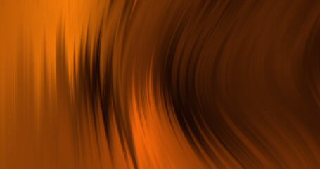 Image of glowing orange light wave moving on black background