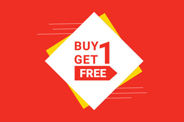 Buy one get one free promotional banner design.