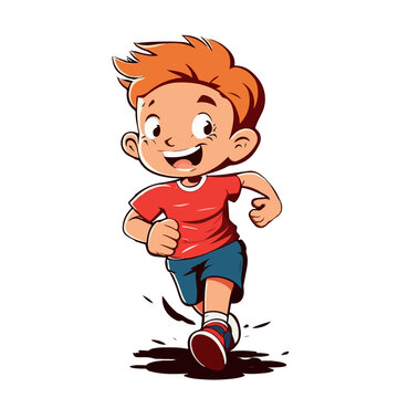 Little young cute boy. Little baby boy. Nice little boy with big eyes. Nice character graphics made in vector graphics. Illustration for a child