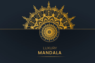 Luxury Mandala Background Design With Floral Ornament Pattern, Wedding Invitation Card Template