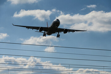 Airport aeroport avion securité cable soleil