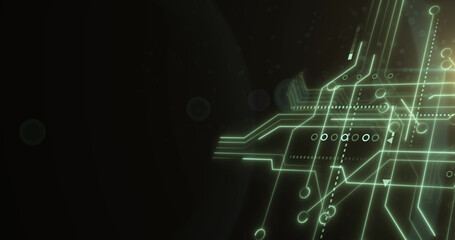 Image of green computer circuit board