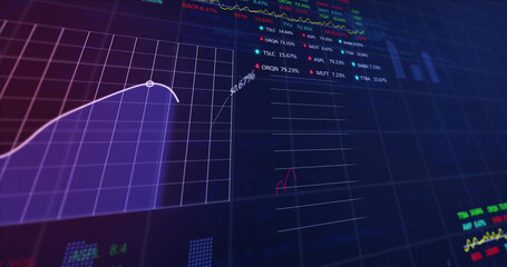 Image of financial data processing over grid