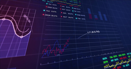 Image of financial data processing over grid