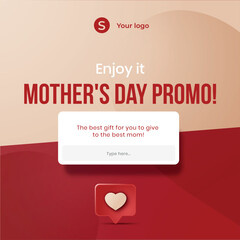 Obraz premium Mother's Day Promo card