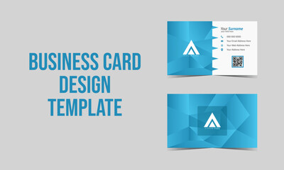 Double-sided creative modern business card template. 

