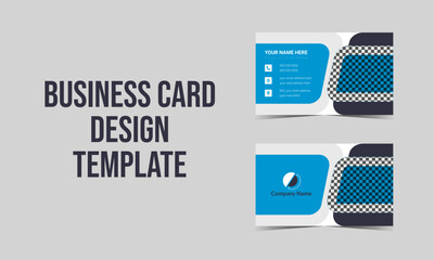 Double-sided creative modern business card template. 

