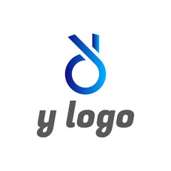 Y Modern Logo Design Vector