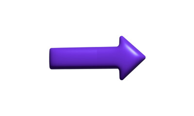 3D rendering arrow pointer icon