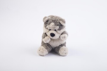 Little plush wolf Assorted baby photography props and toys 