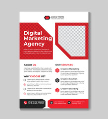 Corporate Creative marketing business flyer template design