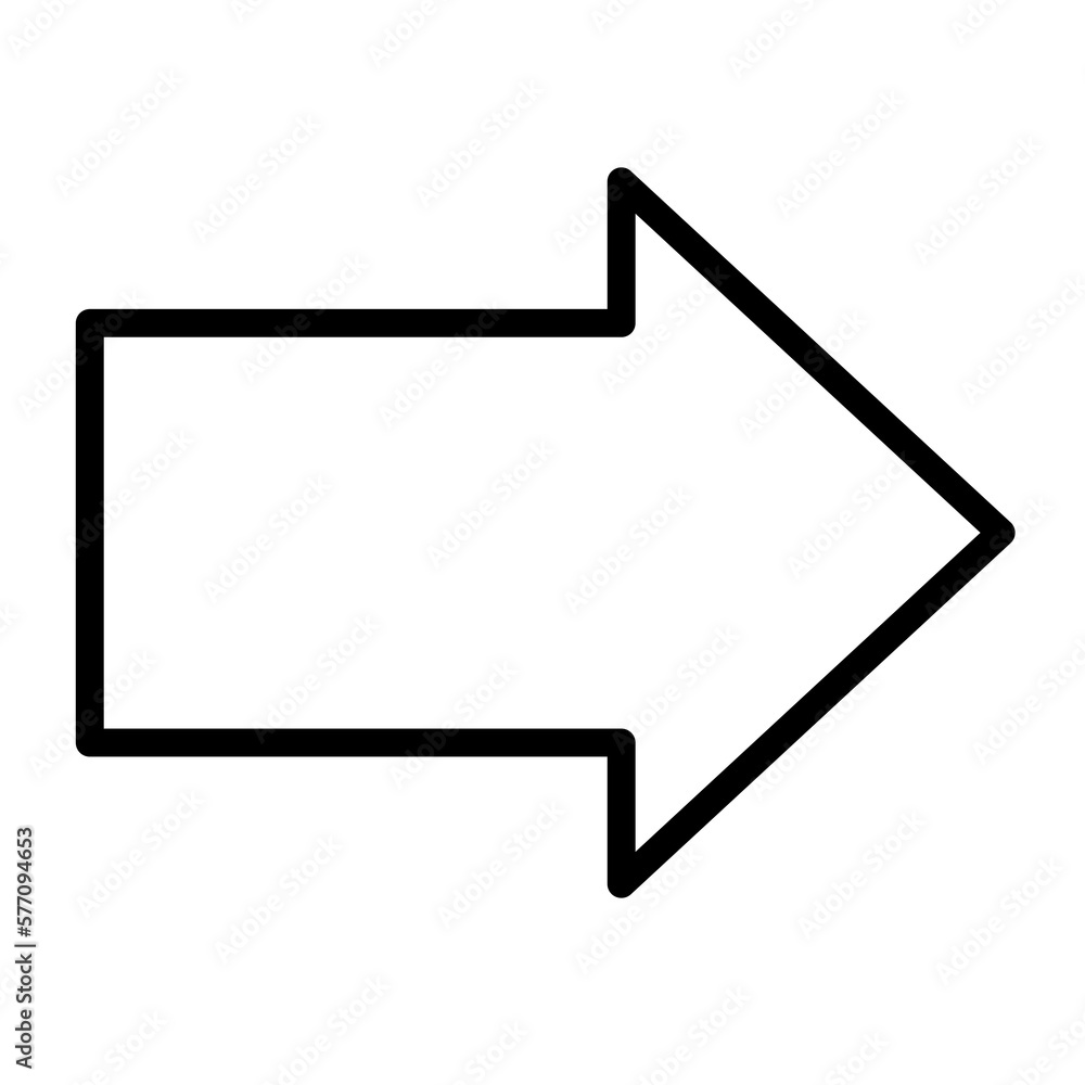 Poster simple arrow shape