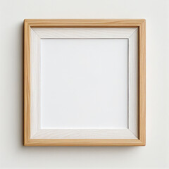 Blank canva with wooden frame