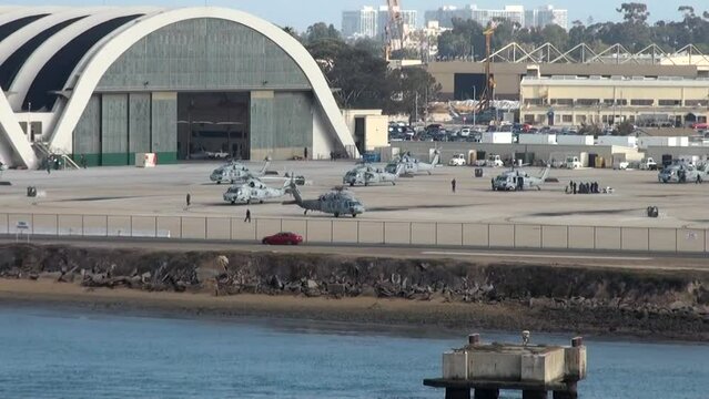 View of Naval Base Coronado - San Diego - California - USA