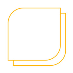 square line art button for text