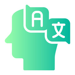 translator gradient icon