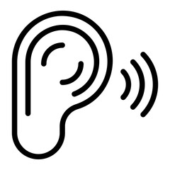listening line icon