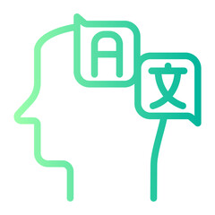 translator gradient icon
