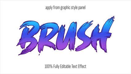 Retro Brush - fully editable premium text effect.