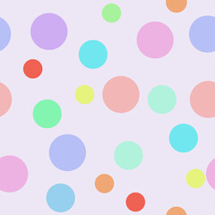 Different circles blue background. Seamless pattern background. Vector illustration. Tablecloth, picnic mat wrapper.