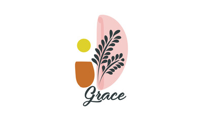 Biblical Phrase with Floral Design. Christian typography for print or use as poster, card, flyer or T shirt