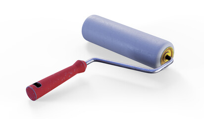 3D Rendering of paint roller