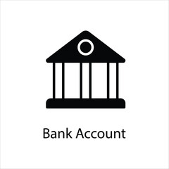 Bank Account icon vector stock