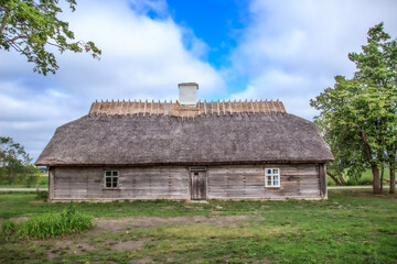 Fototapeta na wymiar Historical house museum on the island of Hiiumaa in Estonia
