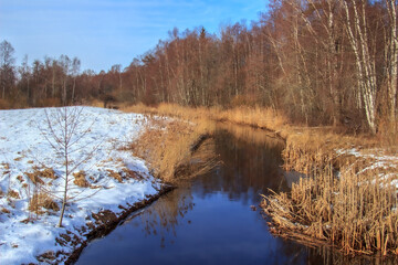 Winter view of the river